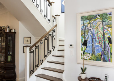 Second storey addition with architect inspired federation staircase