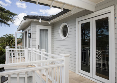 Outdoor balcony of home addition in Sydney’s North Shore